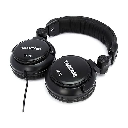  Tascam TH-02-B Multi-Use Studio Grade Headphones