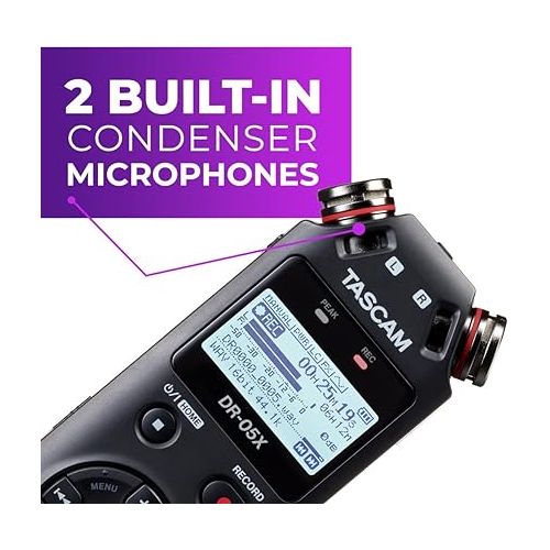  Tascam DR-05X Stereo Handheld Audio Recorder/USB Interface