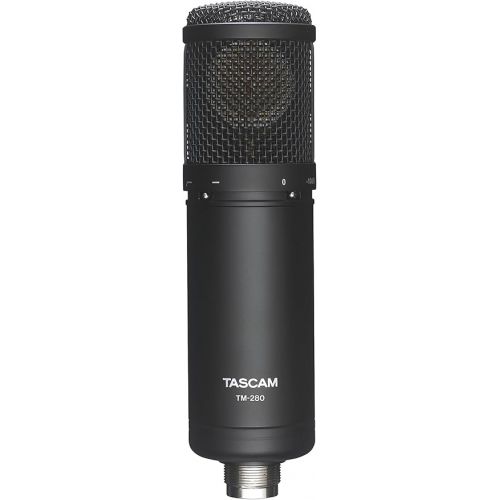  Tascam TM-280 Studio Microphone with Flight Case Shockmount Pop Filter Black