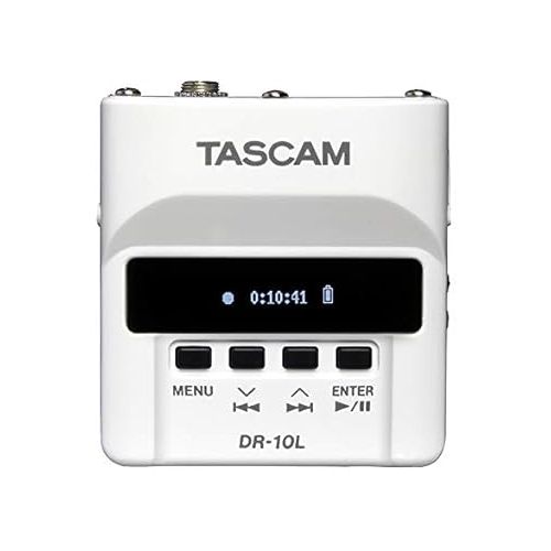  Tascam DR-10L/LW Digital Audio Recorder with Lavalier Microphone - White - Model DR-10LW