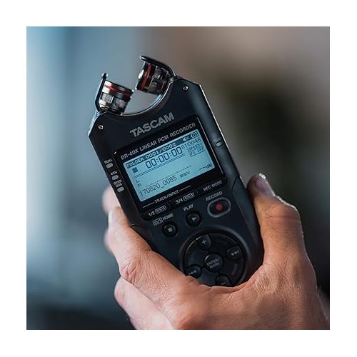  Tascam DR-40X FOUR TRACK AUDIO RECORDER/USB AUDIO INTERFACE