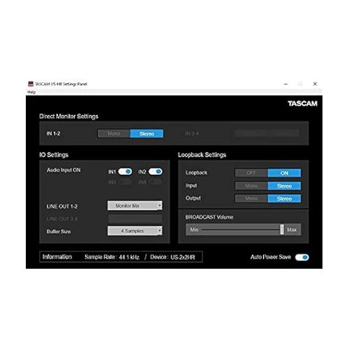  Tascam US-2x2HR 2 Mic 2IN/2OUT High Resolution Versatile USB Audio Interface for Recording, Streaming, Podcasting, Songwriting