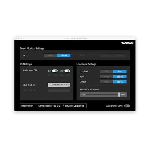  Tascam US-2x2HR 2 Mic 2IN/2OUT High Resolution Versatile USB Audio Interface for Recording, Streaming, Podcasting, Songwriting
