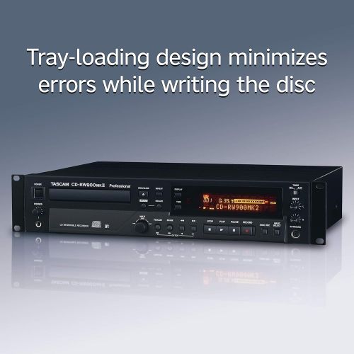  Tascam CD-RW900MKII Professional Rackmount CD Recorder/Player