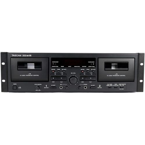  Tascam 202MKVII Double Cassette Recorder Deck with USB Port