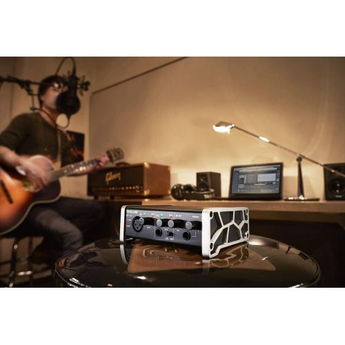  Tascam US-1x2 USB Audio/MIDI Interface with Microphone Preamps and iOS Compatibility