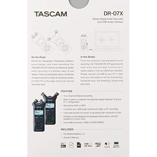  [아마존베스트]Tascam DR-07X Portable Audio Recorder