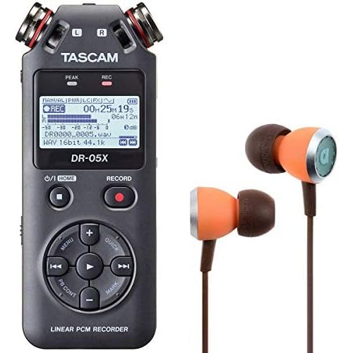  [아마존베스트]Tascam DR-05X Audio Receiver + Audiofly In-Ear Earphones