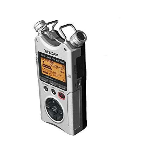  Tascam Tascam dr 40 silver 4-Track Portable Digital Recorder, Silver