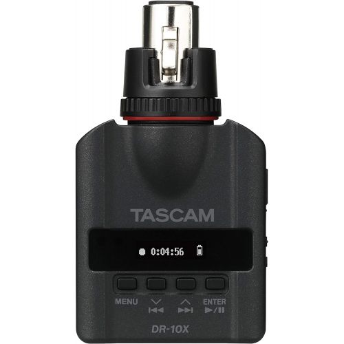  Tascam DR-10X Plug-On Linear PCM Digital Recorder for XLR Microphones
