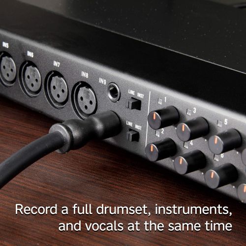  Tascam US-4x4 USB AudioMIDI Interface with Microphone Preamps and iOS Compatibility