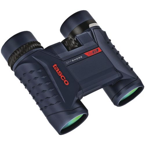  Tasco Officeshore Binoculars 8x25mm, Roof Prism, Dark Gray with Blue