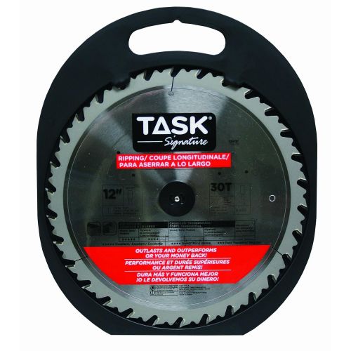  Task Tools T24751 12-Inch Task Signature Saw Blade with Ripping 1-Inch Arbor