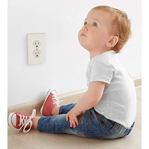  Tasmo Baby Safety Outlet Covers - 32 Pack - A Outlet Cover to Protect Your Children from Electrical Accidents, Discreet and Durable Plug Protectors | Tight Fit, Difficult for Kids to Rem