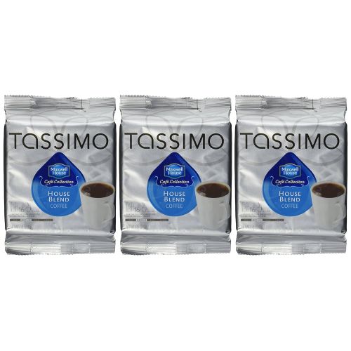  Tassimo Maxwell House Cafe Collection House Blend Coffee 16 T-Discs, 3-Pack (48 T-Discs)