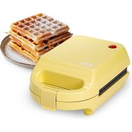 Tasty Mini Nonstick Waffle Maker, Perfect for Individual Waffles, Hash Browns, Brownies and more, Quick Results, Easy Clean Up, 600W, Yellow