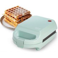 Tasty Mini Nonstick Waffle Maker, Perfect for Individual Waffles, Hash Browns, Brownies and more, Quick Results, Easy Clean Up, 600W, Aqua