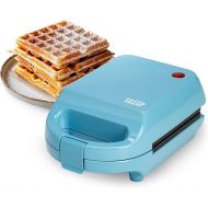 Tasty Mini Nonstick Waffle Maker, Perfect for Individual Waffles, Hash Browns, Brownies and more, Quick Results, Easy Clean Up, 600W, Blue