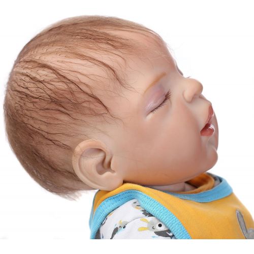  Tatu Reborn Baby Dolls Boy Vinyl Silicone Full Body Reborn Doll Realistic Baby Doll 22 Inch Newborn Baby Babies Doll