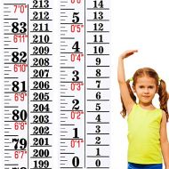 Tatuo Growth Chart Height Indicator Tape Ruler Height Growth Chart Ruler Height Indicator Adhesive Ruler for Measuring Kids Boys Girls