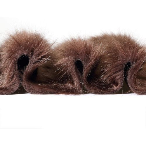  [아마존베스트]Tatuo Faux Fur Area Rug Squares Shaggy Fur Fabric Cuts Craft, Costume, Camera Floor Decorator Carpets Kids Play Rug (Brown, 31 x 31 Inches)