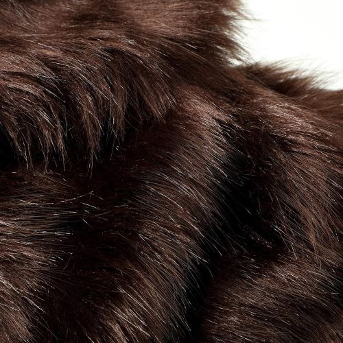  [아마존베스트]Tatuo Faux Fur Area Rug Squares Shaggy Fur Fabric Cuts Craft, Costume, Camera Floor Decorator Carpets Kids Play Rug (Brown, 31 x 31 Inches)