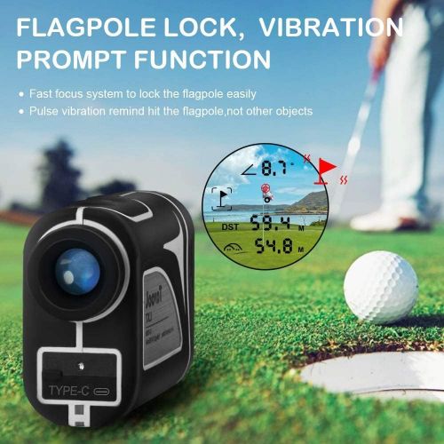  [아마존베스트]Tavool Golf Rangefinder - 6X Golf Distance Range Finder 700 Yards Laser Golf Range Finder for Golf with Slope Flag-Lock Vibration Function, Rechargeable Range Finder for Golfers Hu