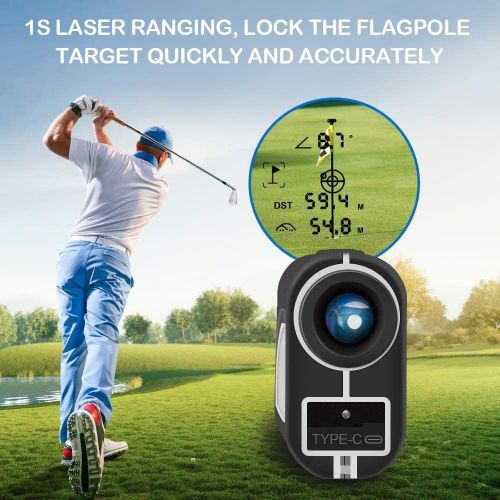  [아마존베스트]Tavool Golf Rangefinder - 6X Golf Distance Range Finder 700 Yards Laser Golf Range Finder for Golf with Slope Flag-Lock Vibration Function, Rechargeable Range Finder for Golfers Hu