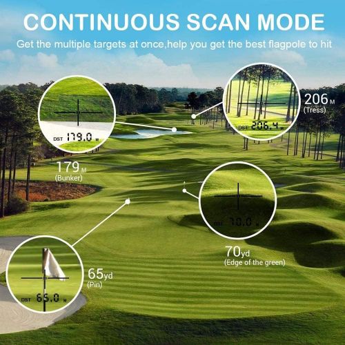  [아마존베스트]Tavool Golf Rangefinder - 6X Golf Distance Range Finder 700 Yards Laser Golf Range Finder for Golf with Slope Flag-Lock Vibration Function, Rechargeable Range Finder for Golfers Hu