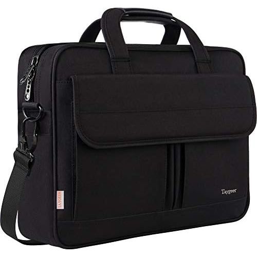  [아마존베스트]Laptop Bag 15.6 Inch, Business Briefcase for Men Women, 15inch Water Resistant Messenger Shoulder Bag with Strap, Durable Office Bag, Taygeer Carry On Handle Case for Computer/Note