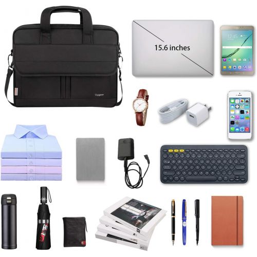  [아마존베스트]Laptop Bag 15.6 Inch, Business Briefcase for Men Women, 15inch Water Resistant Messenger Shoulder Bag with Strap, Durable Office Bag, Taygeer Carry On Handle Case for Computer/Note