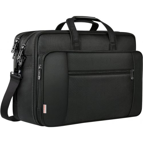  [아마존베스트]17 Inch Laptop Bag, Large Business Briefcase for Men Women, Taygeer Travel Laptop Case Shoulder Bag, Waterproof Expandable Computer Messenger Bag, Durable Carrying Case Fits 17 in