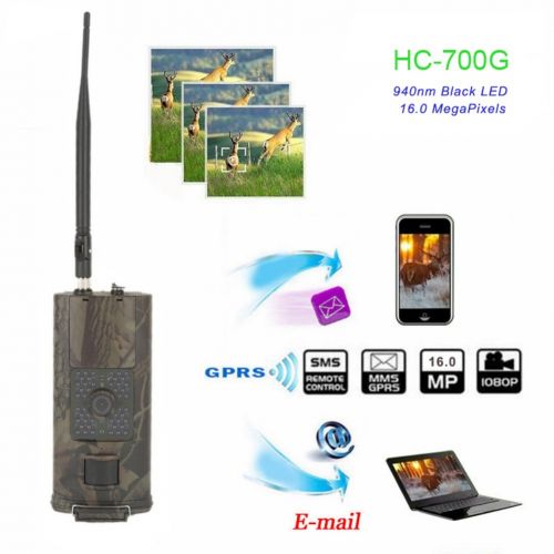  Taykoo 2018 New HC700G 940nm Infrared Trail Camera 16MP Ultra Clear Picture Quality 3G GPRS MMS SMTP SMS 1080P Night Vision Wildlife Scouting Hunter Cam