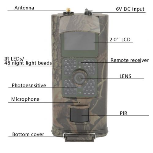  Taykoo 2018 New HC700G 940nm Infrared Trail Camera 16MP Ultra Clear Picture Quality 3G GPRS MMS SMTP SMS 1080P Night Vision Wildlife Scouting Hunter Cam