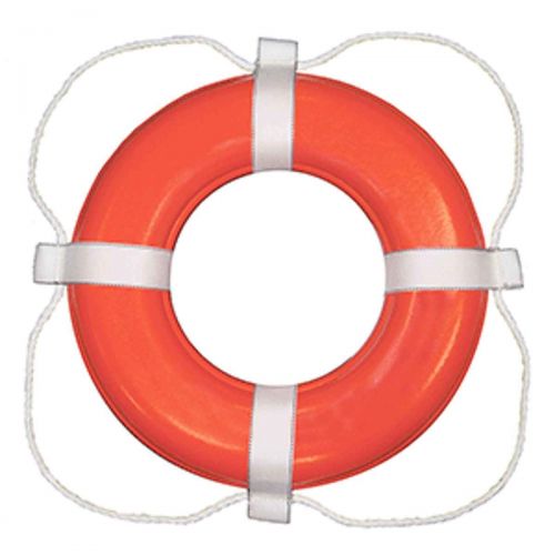  Taylor Made Foam Ring Buoy - 30" - Orange wWhite Rope