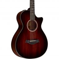 Taylor},description:Taylors revitalized 500 Series mahogany guitars are brimming with appealing refinements, starting with new bracing that boosts the volume, low-end richness and