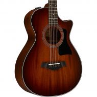 Taylor},description:Taylors 300 Series, which includes this 322ce 12-Fret Grand Concert acoustic-electric,  has introduced countless players to the pleasures of the all-solid-