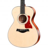 Taylor},description:Taylors 300 Series has introduced countless players to the pleasures of the all-solid-wood acoustic experience; its the entry point to Taylors USA-made instrume