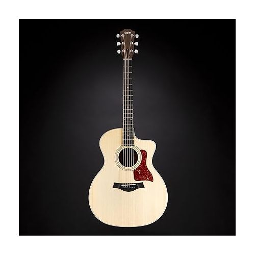  Taylor 214ce Deluxe Grand Auditorium Cutaway Acoustic-Electric Guitar Natural