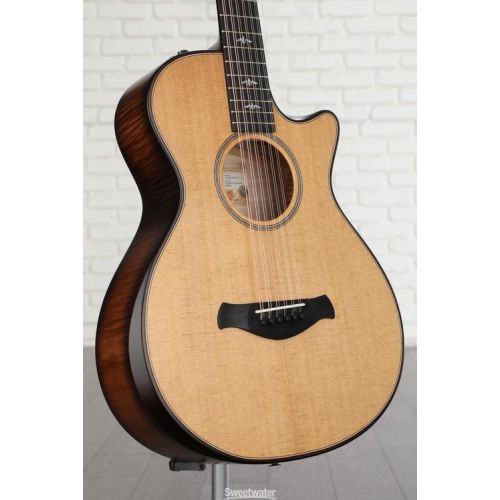  Taylor 652ce Builder's Edition 12-string Acoustic-electric Guitar - Natural Top, Maple Back and Sides