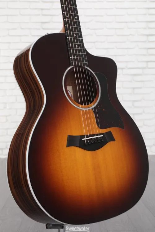 Taylor 214ce-SB DLX Acoustic-Electric Guitar - Tobacco Sunburst