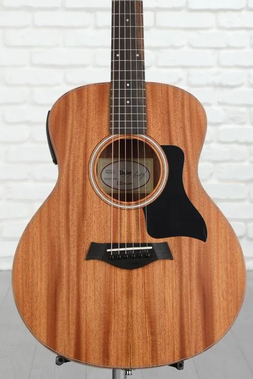  Taylor GS Mini-e Mahogany Acoustic-electric Guitar - Natural with Black Pickguard