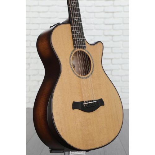  Taylor 652ce Builder's Edition 12-string Acoustic-electric Guitar - Natural Top, Koa Burst Back and Sides Demo