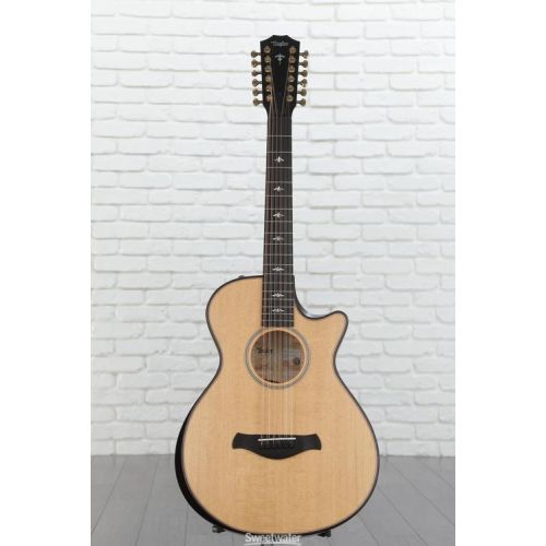  Taylor 652ce Builder's Edition 12-string Acoustic-electric Guitar - Natural Top, Koa Burst Back and Sides Demo