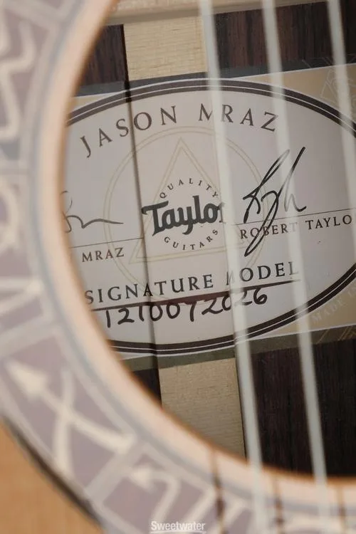  Taylor Jason Mraz Signature - Natural Red Cedar