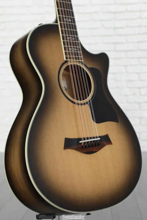 Taylor Custom Grand Concert 12-string Acoustic-electric Guitar - Charcoal, Sweetwater Exclusive