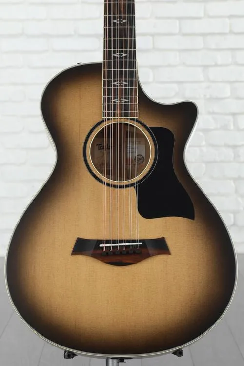 Taylor Custom Grand Concert 12-string Acoustic-electric Guitar - Charcoal, Sweetwater Exclusive