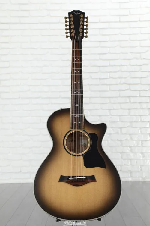  Taylor Custom Grand Concert 12-string Acoustic-electric Guitar - Charcoal, Sweetwater Exclusive