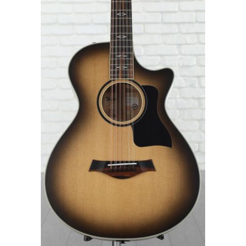  Taylor Custom Grand Concert 12-string Acoustic-electric Guitar - Charcoal, Sweetwater Exclusive