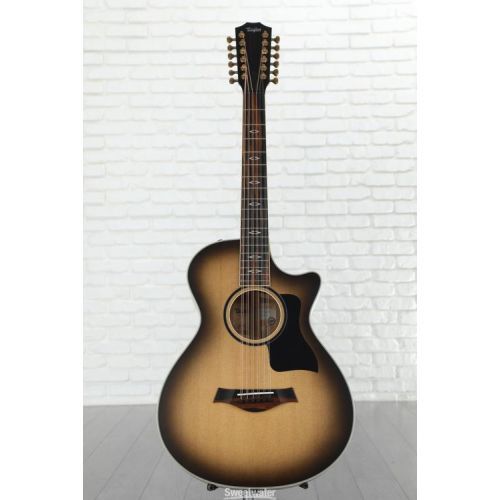  Taylor Custom Grand Concert 12-string Acoustic-electric Guitar - Charcoal, Sweetwater Exclusive